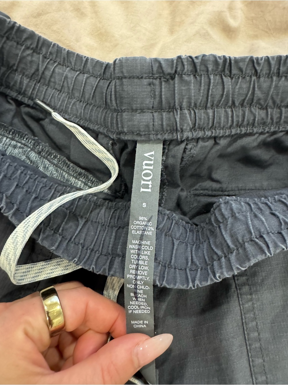 Vuori Men's Dark Navy Elastic Waist Joggers